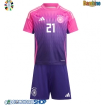 Maglie da calcio Germania Ilkay Gundogan #21 Seconda Maglia Bambino Europei 2024 Manica Corta (+ Pantaloni corti)